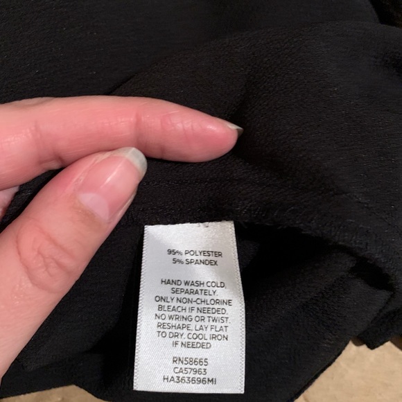 Halogen Nordstrom lace and crepe top large - Picture 4 of 9